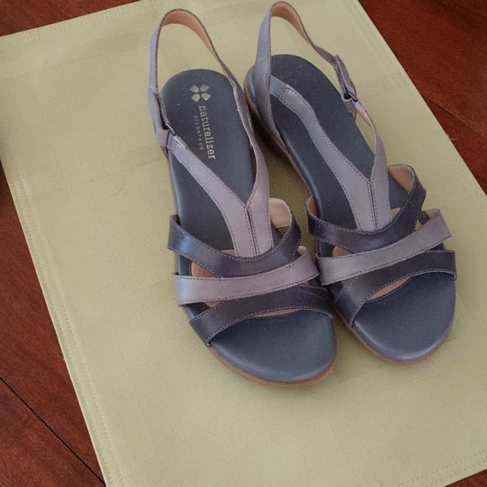Blue Leather sandals